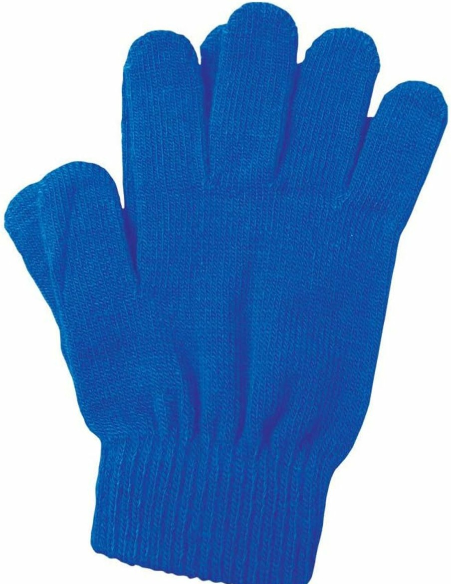 A&R Sports A&R Sports Knit Gloves, Royal Blue, One Size Clearance