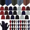 Ramede Ramede 120 Pcs Homeless Care Supplies Bulk Kit Of Fleece Blankets, Winter Beanies And Gloves Combo Include 40 Throw Blanket, 40 Adult Beanies, 40 Winter Gloves Warm Gift For Homeless Shelter Donating Clearance