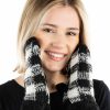 Funky Junque Funky Junque Exclusives Mittens Womens Warm Lined Multi Solid Buffalo Check Soft Knit Gloves New