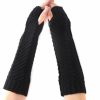 Happyupcity Happyupcity 1 Pair Winter Knitted Warmer Sleeves Long Arm Thumb Hole Gloves Hot