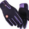 Rosnek Touch Screen Gloves Uni Waterproof Gloves,Anti-Slip Silicone Gel&Durable Zipper,Outdoor Thermal Touchscreen Gloves Warm For Running,Hiking,Cycling Clearance