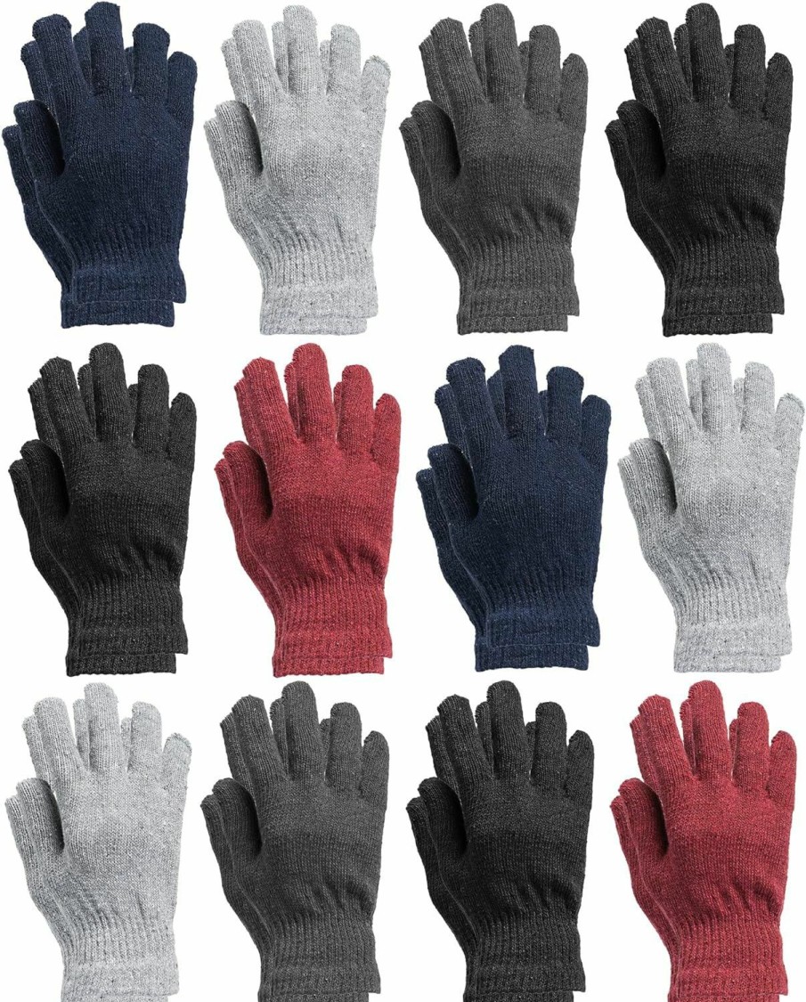 Yacht & Smith Yacht & Smith Winter Beanies & Gloves For Men & Women, Warm Thermal Cold Resistant Bulk Packs Clearance