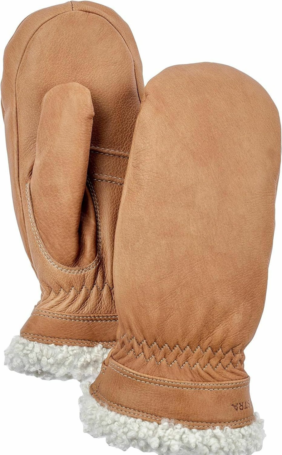 Hestra Hestra Women'S Gloves Sundborn Slim Fit Winter Leather Mitten With Fur New