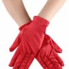 Howriis Howriis Women'S Short Satin Gloves Wrist Banquet Evening Opera Gloves Online