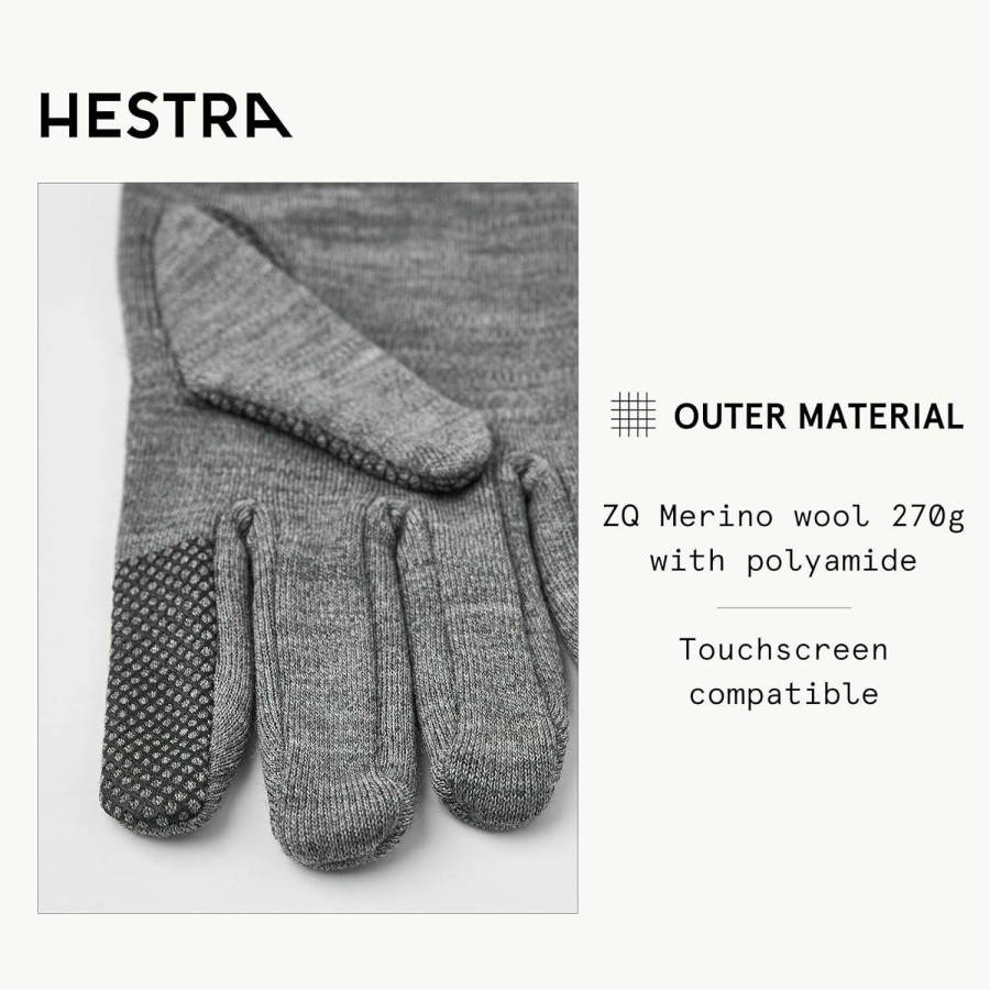 Hestra Hestra Merino Touch Point Liner - Touch Screen Compatible Liner For Additional Layering Or As A Thin Glove Online