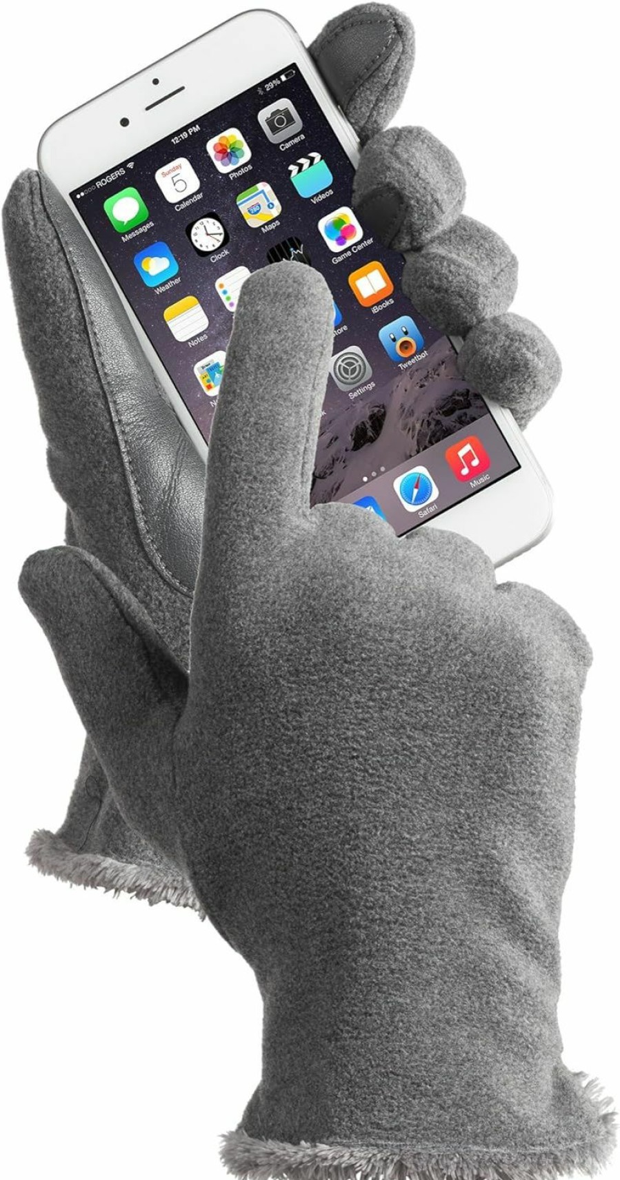 isotoner Isotoner Women'S Stretch Fleece Gloves With Microluxe And Smart Touch Technology Best