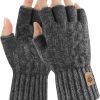 ARFNKIM Arfnkim Fingerless Gloves Winter Warm Knitted Stretchy Half Finger Gloves Running Driving Cycling Working For Men And Women Best