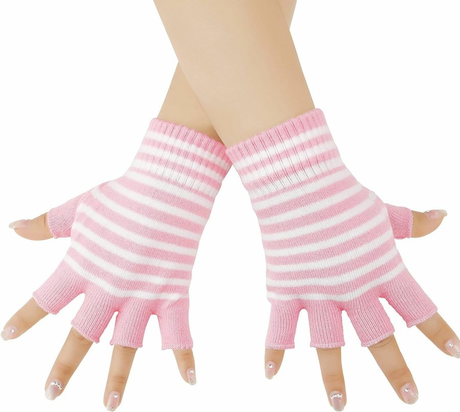 Bienvenu Bienvenu Uni Stretchy Fingerless Hand Warmer Skeleton Gloves New