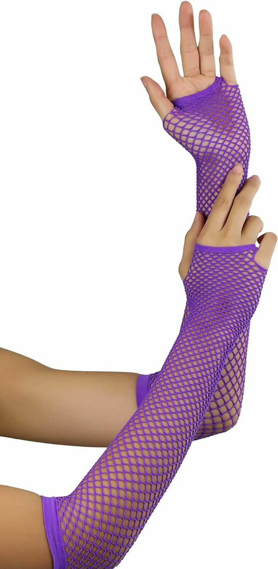 ToBeInStyle Tobeinstyle Women'S Forearm Length Triangle Net Fingerless Gloves Clearance