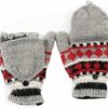 Tibetan Socks Tibetan Socks Hand Knit Wool Fleece Lined Convertible Fingerless Glove Mittens Hot