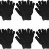 SILEDGN 6 Pairs Winter Gloves For Women Men'S Warm Knit Gloves For Clod Weather Black Magic Glove For Driving Running Hiking Online