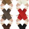 Bencailor Bencailor 6 Pairs Winter Knit Fingerless Gloves Women Ribbed Crochet Warm Thumbhole Arm Warmers Mitten Stretchy Cable Knitted Wrist Online