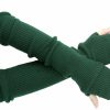 SEYUFN Winter Fingerless Long Gloves For Women Cashmere Blended Knitted Arm Warmers Super Soft Black Arm Sleeves Wholesale