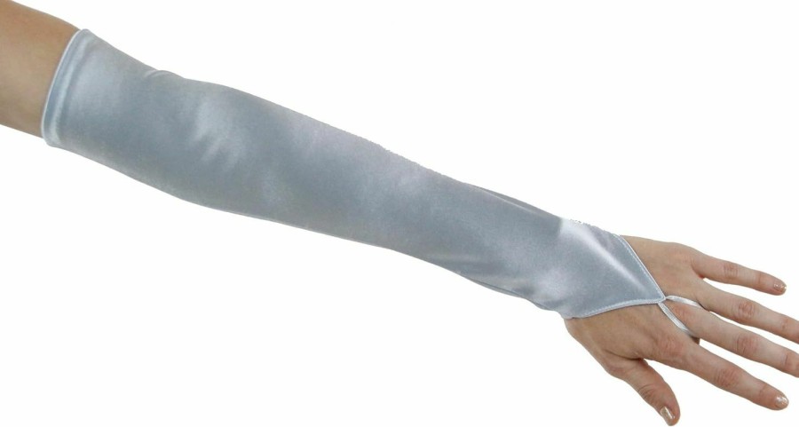 Greatlookz Greatlookz Soft Serenade Elbow Length Fingerless Gloves, Light Blue Online