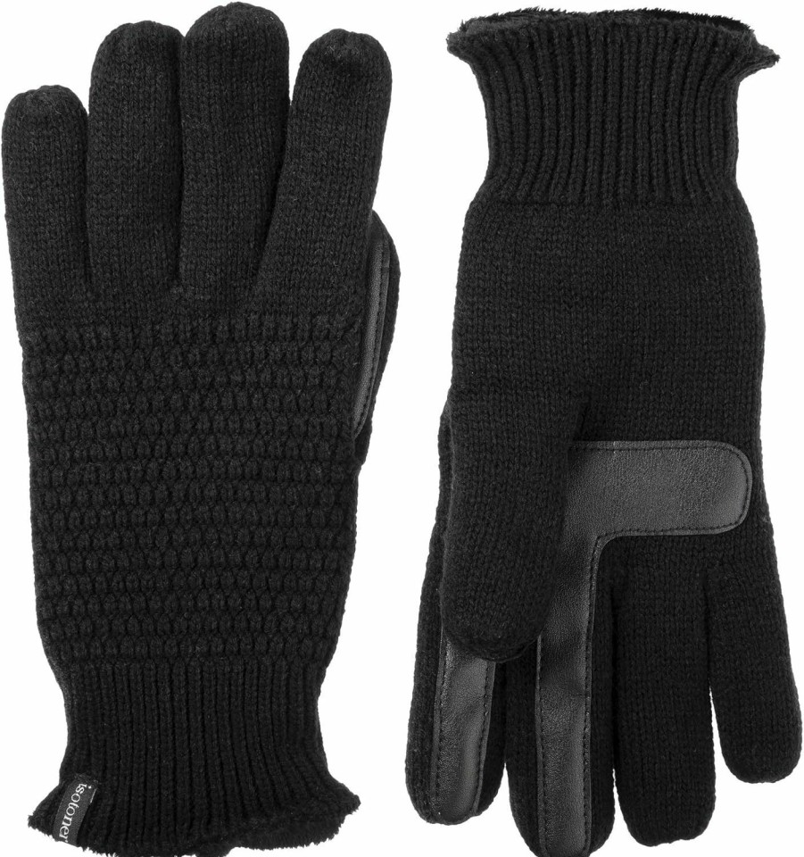 isotoner Isotoner Women'S Knit Texting Plush Lined Winter Gloves With Water Repellent Technology Best