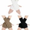 Bellady Bellady 3 Pairs Fingerless Gloves For Women, Knit Arm Warmers With Thumb Hole, Winter Warm Gloves Cold Weather Mittens Hot