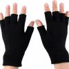 Elandy Elandy Uni Black Half Finger Gloves Winter Warm Fingerless Stretch Thermal Knitted Gloves Mitten Mits For Working Driving Wholesale