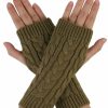 Allegra K Allegra K Women'S Ribbed Wrist Arm Warmers Stretchy Cable Knitted Fingerless Gloves Wholesale