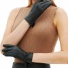 YISEVEN Yiseven Women Unlined Leather Gloves Italian Lambskin New