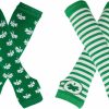 Warmbaby Warmbaby St. Patrick Day Gloves Girls Green Gloves Women Green Striped Gloves Hot