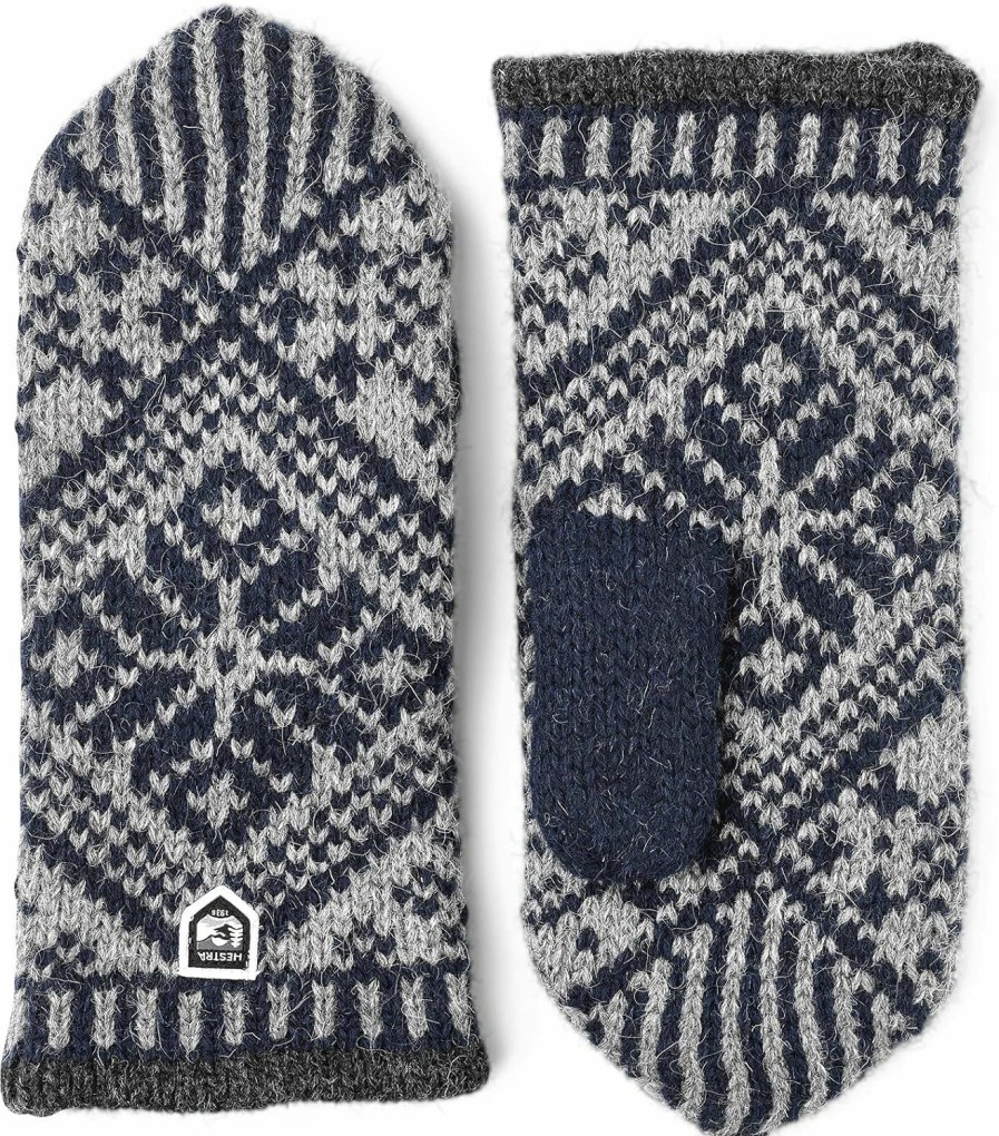 Hestra Hestra Womens Womens Wool Mittens: Nordic Knit Winter Gloves New