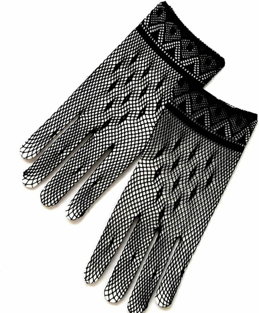 ZaZa Bridal Zaza Bridal Crochet Women'S Gloves W/Delicate Detail Trim-Victorian+Regency Clearance