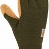 Carhartt Carhartt Womens High Dexterity Padded Palm Touch Sensitive Long Cuff Glovecold Weather Gloves Clearance