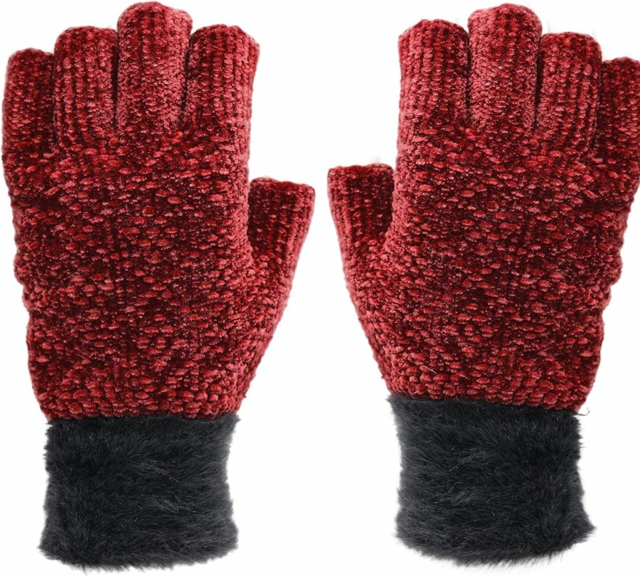 Boutique4Divas Boutique4Divas Women'S Winter Chenille Fingerless Gloves Online