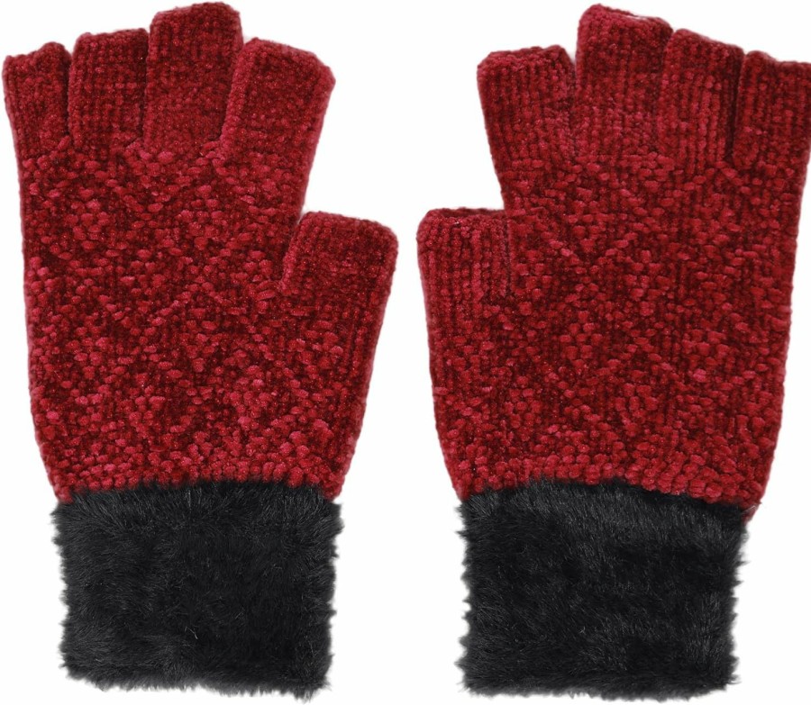 Boutique4Divas Boutique4Divas Women'S Winter Chenille Fingerless Gloves Online