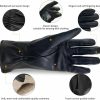 ZLUXURQ Zluxurq Luxury Italian Soft Leather Gloves For Women - Genuine Sheepskin Leather Women'S Cold Weather Gloves Cashmere Lined Clearance