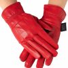 Alpine Swiss Alpine Swiss Womens Touch Screen Gloves Leather Phone Texting Glove Thermal Warm Wholesale