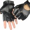 Long Keeper Long Keeper Fingerless Leather Gloves For Women Men Half Finger Cycling Driving Motorcycle Black Unlined Gloves (Women) Wholesale