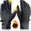 LIFECT Lifect Winter Gloves, Gloves For Cold Weather, Warm Gloves For Men Women, Touch Screen Anti-Slip Gloves For Running Driving Cycling Fishing Hot