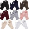 SATINIOR Satinior 8 Pairs Women Winter Gloves Warm Fleece Lining Knit Touchscreen Elastic Cuff Texting Gloves, Black, Gray, Pink, Beige, White, Navy, Burgundy, Coffee, 8.75 X 4 Inches Online