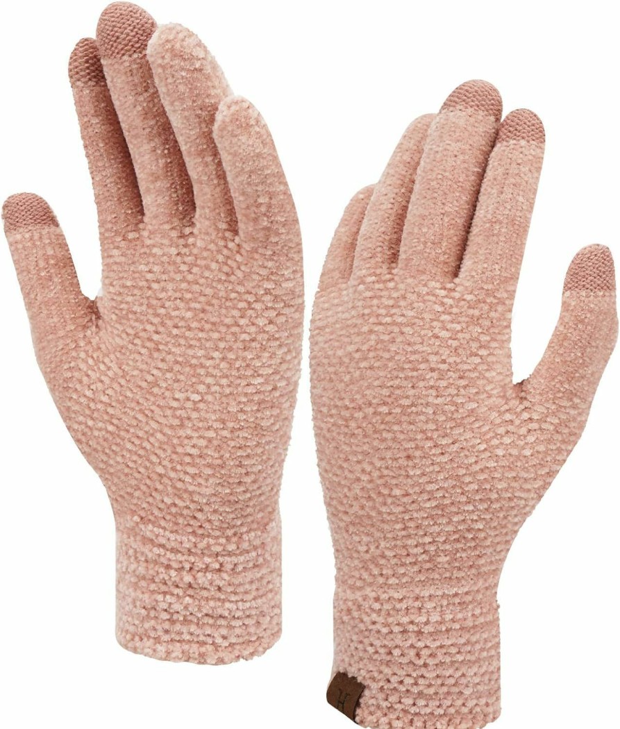 FZ FANTASTIC ZONE Fz Fantastic Zone Womens Winter Touchscreen Gloves For Cold Weather, Chenille Warm Knit Gloves Clearance