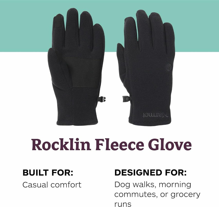 MARMOT Marmot Rocklin Fleece Cold Weather Gloves Hot