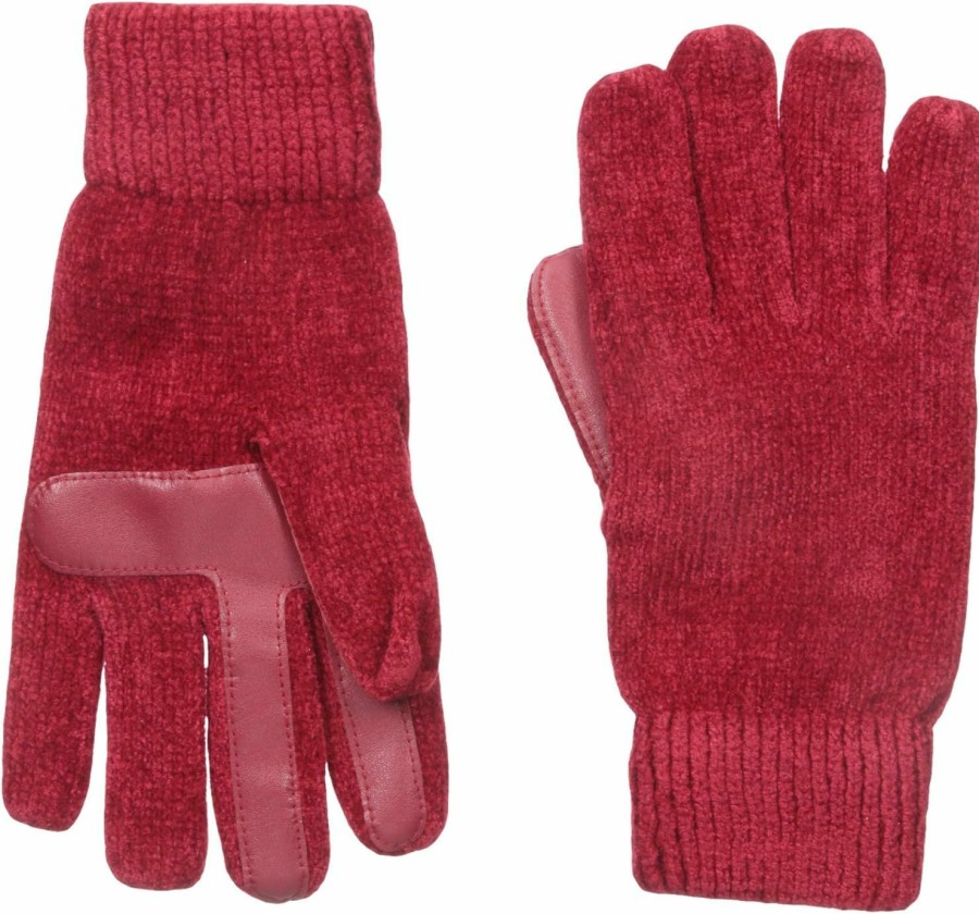 isotoner Isotoner Women'S Solid Chenille Knit Gloves With Smartouch Technology Clearance