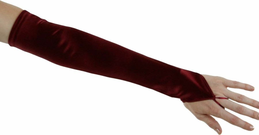 Greatlookz Greatlookz Soft Serenade Elbow Length Fingerless Gloves, Wine Best