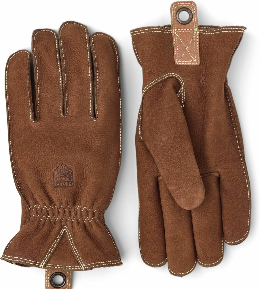 Hestra Hestra Oden Nubuck 5-Finger Glove, Leather Glove For Winter, Outdoor-Use Clearance