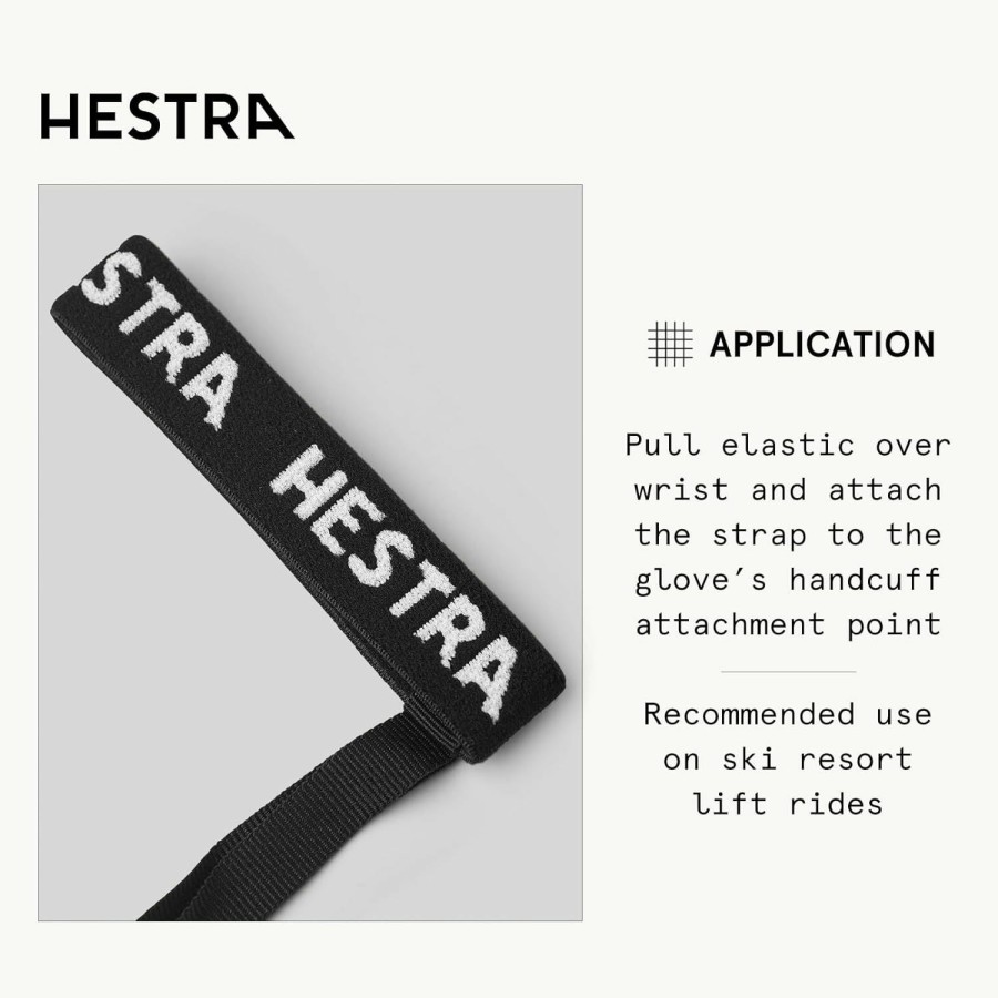 Hestra Hestra Women'S Slim Handcuffs Glove Strap 90/17 Mm (Size 5-9) I Ski Glove Leash New