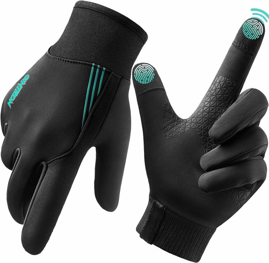 GINTRON Gintron Winter Gloves For Men Women, Waterproof & Windproof Fleece Lining Warm Gloves For Cold Weather Non-Slip, Touchscreen Winter Running Gloves Thermal Gloves For Driving Cycling Hiking Best