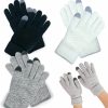 BOYIVI Boyivi 3 Pairs Women'S Winter Touchscreen Gloves Warm Knit Gloves Winter Fleece Lined Mitten Elastic Cuff Texting Gloves Hot