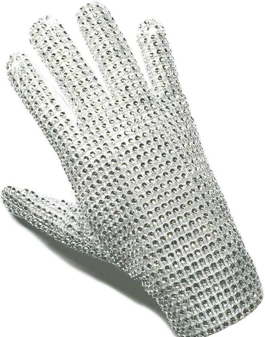 Gn2u Rhinestone Glove Silver Sequin Dance Gloves Classic Diamond Rhinestone Punk Glove… Online