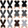 Remerry 12 Pairs Wrist Fingerless Gloves And Long Arm Warmer Set For Women Winter Warm Stretchy Goth Gloves With Thumb Hole Hot