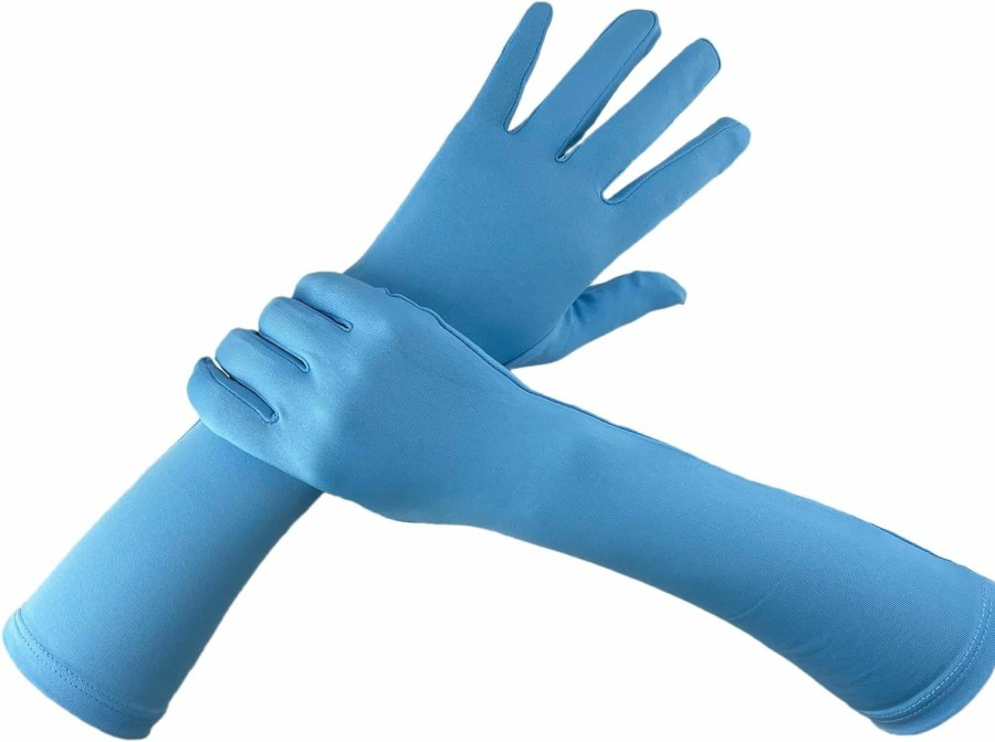 Howriis Howriis Men'S And Women'S 15\" Spandex Elbow Length Gloves Stretchy Make Up Cosplay Costume Gloves New