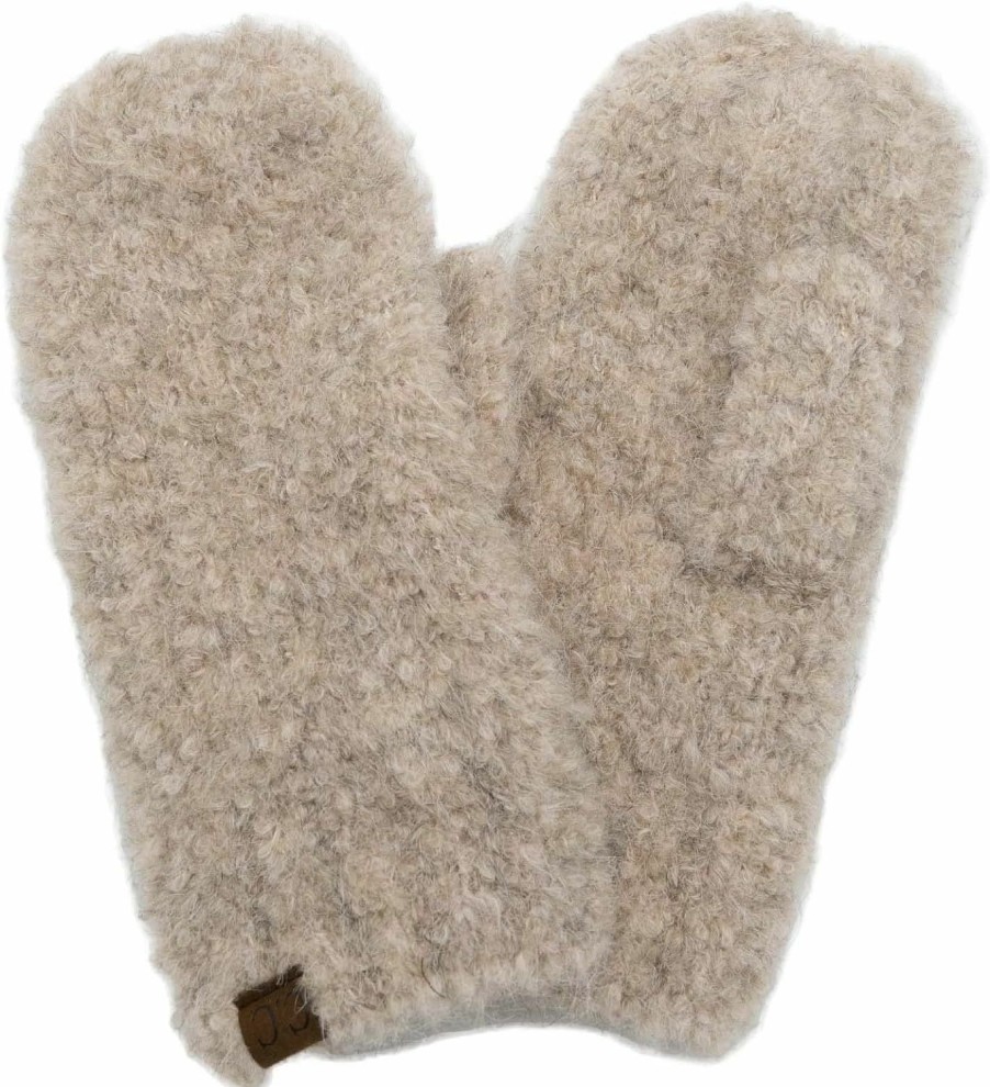 C.C C.C Cc Super Thick Fuzzy Fleeced Lined Warm Winter Knitted Mittens Gloves Best