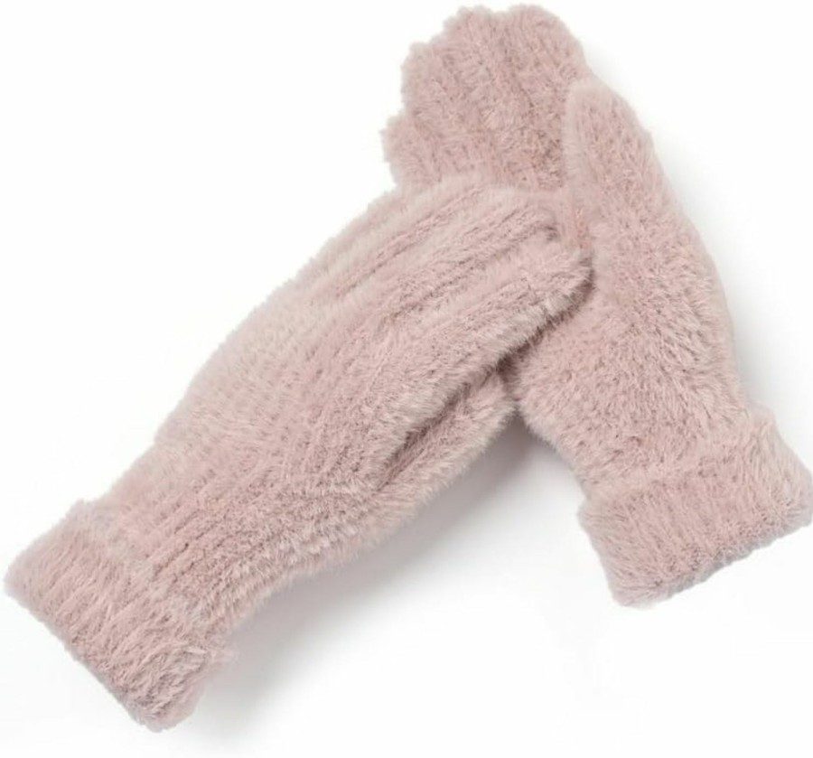 NEWFINE Newfine Women Warm Winter Gloves For Cold Weather - Knit, Fleece Liners, And Touchscreen Typing Furry Wool Clearance