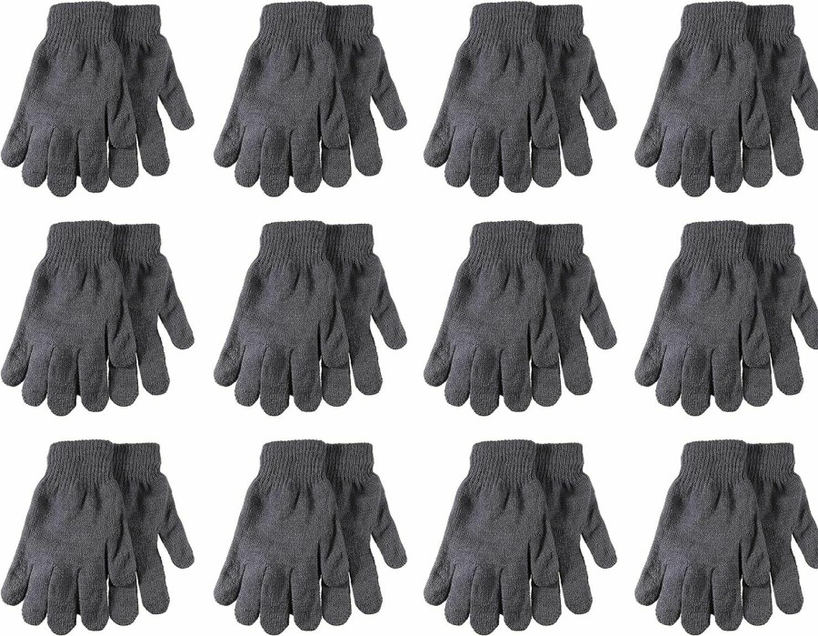 Gelante Gelante Adult Winter Gloves Knitted Magic Gloves Wholesale Lot 12 Pairs Bulk Hot