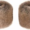 Futrzane Futrzane Faux Fur Wrist Cuffs For Women - Dense Fur Elegant Wrist Warmers Clearance