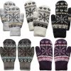 Lomodo Lomodo 5 Pair Women Winter Gloves Knitted Thick Wool Mittens Soft Warm Lining Gloves For Women Girls In Winter Cold Weather Clearance